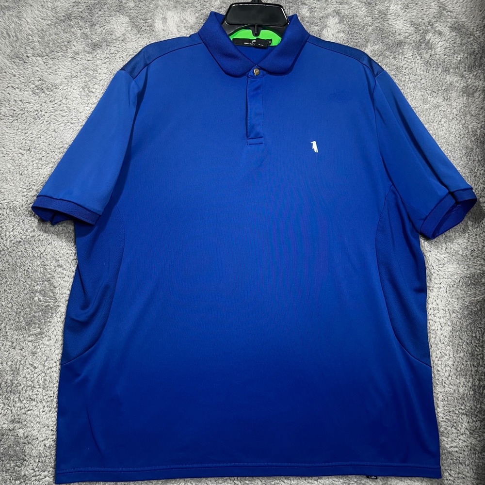 RLX Ralph Lauren Polo Shirt Mens XL Royal Blue Short Sleeve Performance Golf Top
